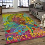 chuck berry guitarist song writer rectangle area rug carpet for living room home room decor gift for friends dark room cbr6