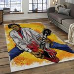 chuck berry guitarist song writer rectangle area rug carpet for living room home room decor gift for friends dark room cbr8