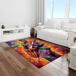 chuck berry guitarist song writer rectangle area rug carpet for living room home room decor gift for friends light room cbr14