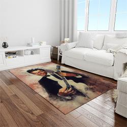 chuck berry guitarist song writer rectangle area rug carpet for living room home room decor gift for friends light room cbr17