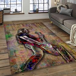 Cliff Burton Bassist Rectangle Area Rug For Living Room Home Room Decor Gift For Friends And Family CBT10