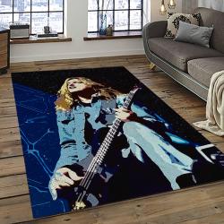 Cliff Burton Bassist Rectangle Area Rug For Living Room Home Room Decor Gift For Friends And Family CBT7