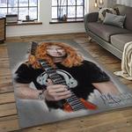 dave mustaine guitarist rectangle area rug for living room home room decor gift for friends and family dark room dvm10