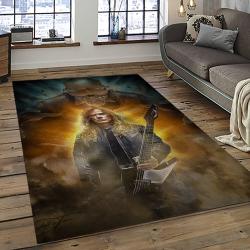 Dave Mustaine Guitarist Rectangle Area Rug For Living Room Home Room Decor Gift For Friends And Family DVM3