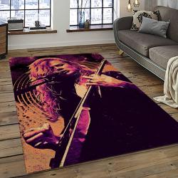dave mustaine guitarist rectangle area rug for living room home room decor gift for friends and family light room dvm2
