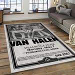 eddie van halen singer rectangle area rug for living room home room decor gift for friends and family dark room evh1