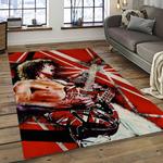 eddie van halen singer rectangle area rug for living room home room decor gift for friends and family dark room evh28