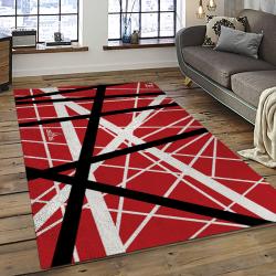 Eddie Van Halen Singer Rectangle Area Rug For Living Room Home Room Decor Gift For Friends And Family EVH38