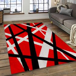 Eddie Van Halen Singer Rectangle Area Rug For Living Room Home Room Decor Gift For Friends And Family EVH39