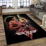 eddie van halen singer rectangle area rug for living room home room decor gift for friends and family dark room evh46