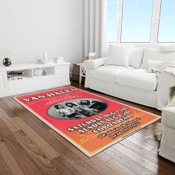 eddie van halen singer rectangle area rug for living room home room decor gift for friends and family light room evh2