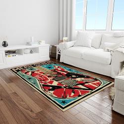 eddie van halen singer rectangle area rug for living room home room decor gift for friends and family light room evh20