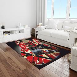 eddie van halen singer rectangle area rug for living room home room decor gift for friends and family light room evh24