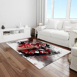 eddie van halen singer rectangle area rug for living room home room decor gift for friends and family light room evh26