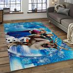 elsa disney cartoon carpet rectangle area rug for living room home room decor gift for friends dark room ela24