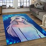 elsa disney cartoon carpet rectangle area rug for living room home room decor gift for friends dark room ela43