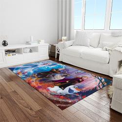 elsa disney cartoon carpet rectangle area rug for living room home room decor gift for friends light room ela11
