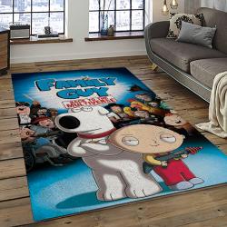 Family Guy Cartoon Carpet Rectangle Area Rug For Living Room Home Room Decor Gift For Friends FMG12