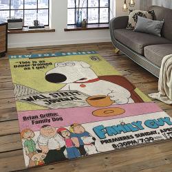 Family Guy Cartoon Carpet Rectangle Area Rug For Living Room Home Room Decor Gift For Friends FMG13