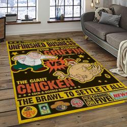 Family Guy Cartoon Carpet Rectangle Area Rug For Living Room Home Room Decor Gift For Friends FMG23
