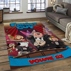 Family Guy Cartoon Carpet Rectangle Area Rug For Living Room Home Room Decor Gift For Friends FMG5