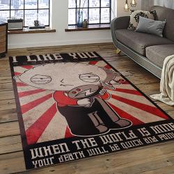 Family Guy Cartoon Carpet Rectangle Area Rug For Living Room Home Room Decor Gift For Friends FMG9