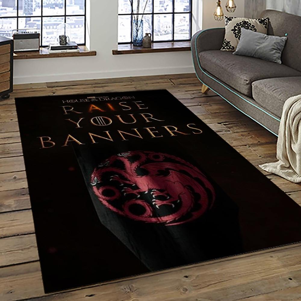 House Of The Dragon Movie Carpet Rectangle Area Rug For Living Room Home Room Decor Gift For Friends HOTD24 house of the dragon movie carpet rectangle area rug for living room home room decor gift for friends dark room hotd24