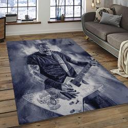 James Hetfield Musician Rectangle Area Rug For Living Room Home Room Decor Gift For Friends And Family JHE18