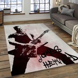 James Hetfield Musician Rectangle Area Rug For Living Room Home Room Decor Gift For Friends And Family JHE4