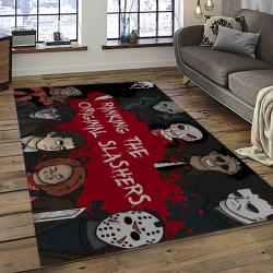 Jason Voorhees Horror Movie Character Rectangle Area Rug For Living Room Home Room Decor Gift For Friends And Family JVE26