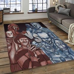 Jason Voorhees Horror Movie Character Rectangle Area Rug For Living Room Home Room Decor Gift For Friends And Family JVE27