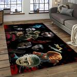 jason voorhees horror movie character rectangle area rug for living room home room decor gift for friends and family dark room jve31