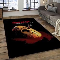 Jason Voorhees Horror Movie Character Rectangle Area Rug For Living Room Home Room Decor Gift For Friends And Family JVE42