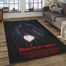 Jason Voorhees Horror Movie Character Rectangle Area Rug For Living Room Home Room Decor Gift For Friends And Family JVE45