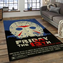 Jason Voorhees Horror Movie Character Rectangle Area Rug For Living Room Home Room Decor Gift For Friends And Family JVE47