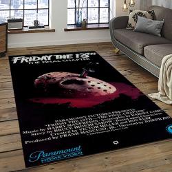 Jason Voorhees Horror Movie Character Rectangle Area Rug For Living Room Home Room Decor Gift For Friends And Family JVE53