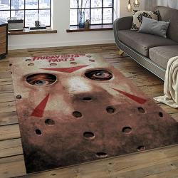 Jason Voorhees Horror Movie Character Rectangle Area Rug For Living Room Home Room Decor Gift For Friends And Family JVE56