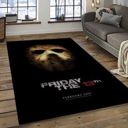 Jason Voorhees Horror Movie Character Rectangle Area Rug For Living Room Home Room Decor Gift For Friends And Family JVE57