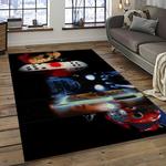 jason voorhees horror movie character rectangle area rug for living room home room decor gift for friends and family dark room jve70