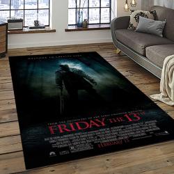Jason Voorhees Horror Movie Character Rectangle Area Rug For Living Room Home Room Decor Gift For Friends And Family JVE77