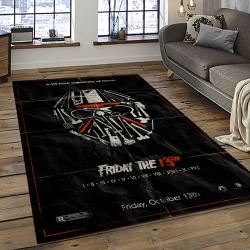 Jason Voorhees Horror Movie Character Rectangle Area Rug For Living Room Home Room Decor Gift For Friends And Family JVE78