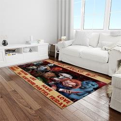 jason voorhees horror movie character rectangle area rug for living room home room decor gift for friends and family light room jve21