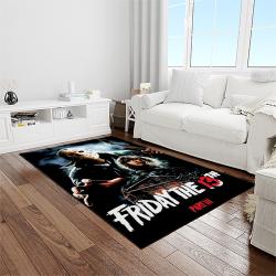 jason voorhees horror movie character rectangle area rug for living room home room decor gift for friends and family light room jve41