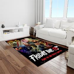 jason voorhees horror movie character rectangle area rug for living room home room decor gift for friends and family light room jve69