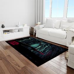 jason voorhees horror movie character rectangle area rug for living room home room decor gift for friends and family light room jve75