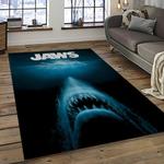 jaws movie rectangle area rug for living room home room decor gift for friends and family dark room jaw1