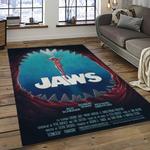 jaws movie rectangle area rug for living room home room decor gift for friends and family dark room jaw16