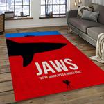 jaws movie rectangle area rug for living room home room decor gift for friends and family dark room jaw20