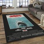 jaws movie rectangle area rug for living room home room decor gift for friends and family dark room jaw22