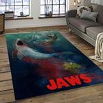 jaws movie rectangle area rug for living room home room decor gift for friends and family dark room jaw24